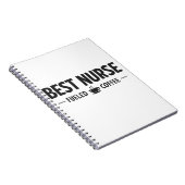 Carnet Best Nurse Fueled by Coffee Notebook (Côté Droit)