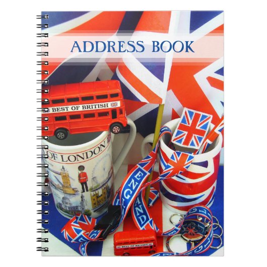 Carnet Best of British Souvenirs Adress Book (Devant)