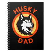 Carnet Best Siberian Husky Papa, Husky Amoureux de les ch (Devant)