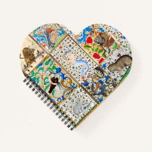 CARNET BESTIAIRE MÉDIÉVAL JOUER DES INSTRUMENTS MUSICAU