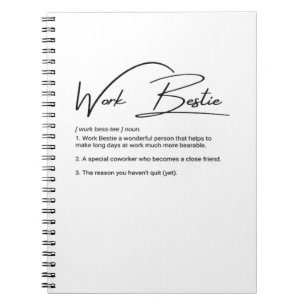Carnet Bestie de travail Funny Coworker & collègue Classi