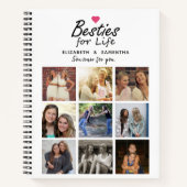 Carnet Besties pour la vie Script Best Friends Photo Coll (Devant)