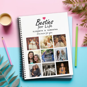 Carnet Besties pour la vie Script Best Friends Photo Coll