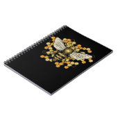 Carnet Bete Bee Honeycomb Nature Beekeeper Art (Côté gauche)