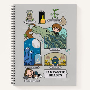 Carnet Bêtes De Cartoon Dans Les Habitats