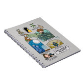 Carnet Bêtes De Cartoon Dans Les Habitats (Côté Droit)