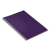 Carnet Beurre d'acai violet foncé de couleur solide (Côté Droit)