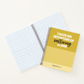 Carnet Beurre de citation amusant Souffre Jaune seul bloc (Intérieur)