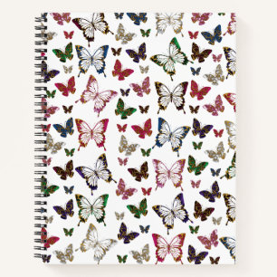 Carnet Beurre de marbre coloré mignon Motif de printemps