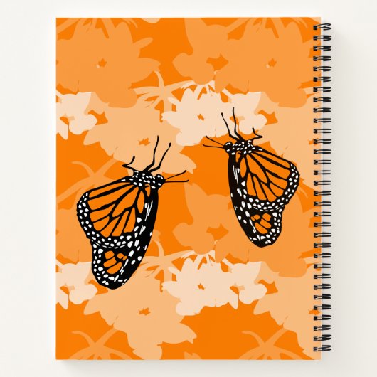 Carnet Beurre de Monarque mignon Orange nommé Favori (Dos)