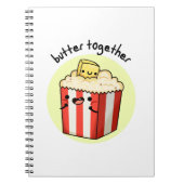 Carnet Beurre Ensemble Funny Beurre Popcorn Pun (Devant)