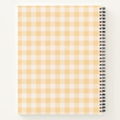 Carnet Beurre Jaune En vichy Composition Plaid (Dos)