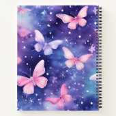 Carnet Beurre mignon coloré Papillon Motif violet (Dos)