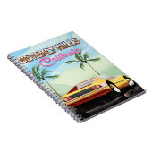 Carnet Beverly Hills Californie affiche de voyage rétro (Côté Droit)