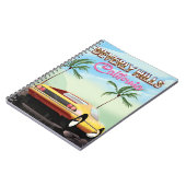 Carnet Beverly Hills Californie affiche de voyage rétro (Côté gauche)