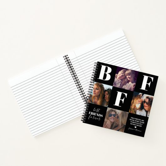 Carnet BFF Besties Photo Collage noir (Intérieur)