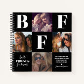 Carnet BFF Besties Photo Collage noir (Devant)