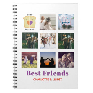 Carnet BFF Photo Collage Cadeau Peanutbeurre Jelly Sandwi