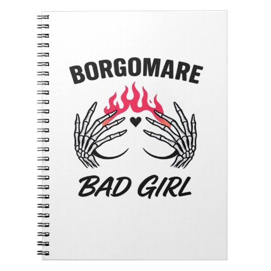 Carnet Bgm Bad Girl II - Skeleton Heart Hands (Devant)