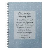 Carnet Bible chrétienne Verse Art (Devant)