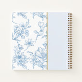 Carnet Bible Florale Blanche Moderne Verse Nom personnali (Dos)