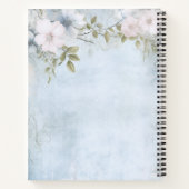 Carnet Bible florale bleue personnalisée Verse (Dos)