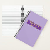 Carnet Bible florale violet personnalisée Verse (À l'intérieur)