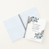 Carnet Bible personnalisé pour Pâques avec verset floral (Intérieur)