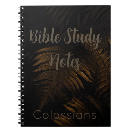 Carnet Bible Study-Colossians (Devant)
