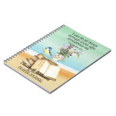 Carnet Bible Verse Citation Aquarelle Floral Oiseaux Livr (Côté gauche)