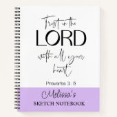 Carnet Bible Verse Croquis Notebbok (Devant)