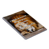 Carnet Bible Verse Psaume 4 apaisant (Côté Droit)