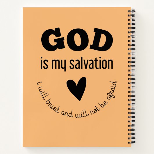 Carnet  Bible Verse | Scripture Faith Religious Prayer (Dos)