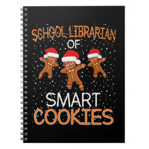 Carnet Bibliothécaire scolaire Mart Cookies Cadeau de Noë