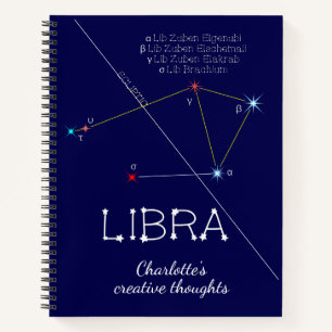 Carnet Bibliothèque de constellation zodiaque