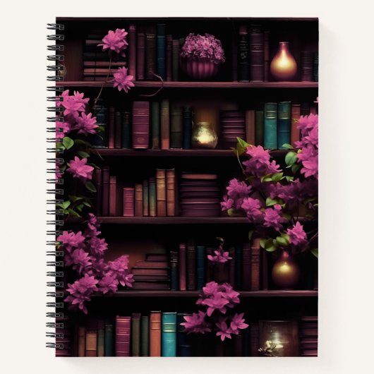 Carnet Bibliothèque Magic Books Rose (Devant)