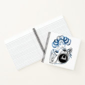 Carnet Bibliothèque personnalisée Art déco dame (Intérieur)