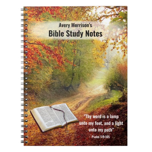 Carnet biblique sur le chemin d'automne (Devant)