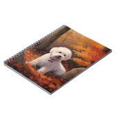 Carnet Bichon Frise à l'automne Feuilles automne Inspire (Côté gauche)
