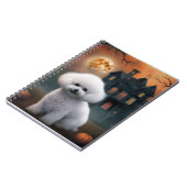 Carnet Bichon Frise Halloween effroi (Côté gauche)