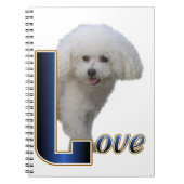 Carnet Bichon Frise Love (Devant)
