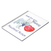 Carnet Bichon Frise Marin Valentin (Côté gauche)