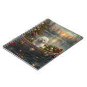 Carnet Bichon Frise Noël Festive Voyage (Côté gauche)