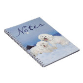 Carnet Bichon Frise Soir de Décembre (Côté Droit)