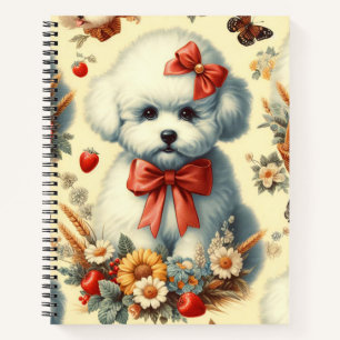 Carnet Bichon Frisé Vintage