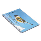 Carnet Bickadee sur la peinture d'alimentation - Oiseaux (Côté Droit)
