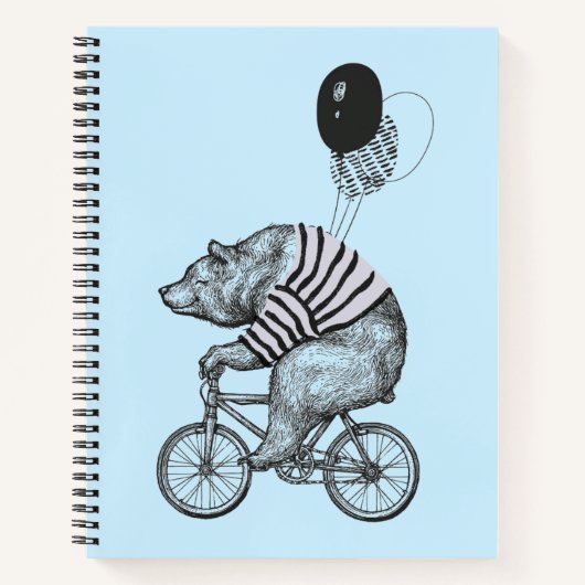 Carnet Bicyclette à ballon (Devant)