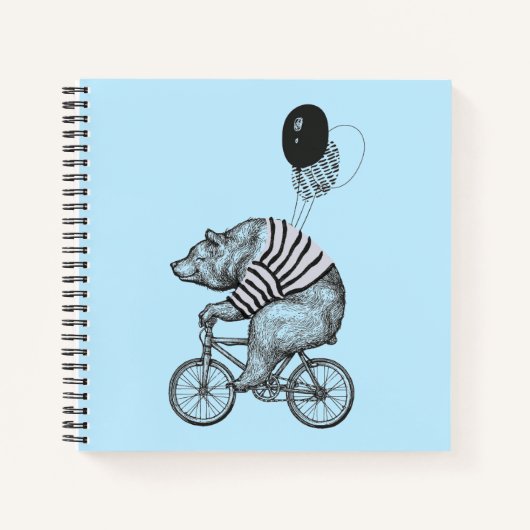 Carnet Bicyclette à ballon (Devant)