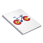 Carnet Bicyclette de drapeau du Colorado (Côté Droit)