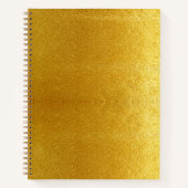 Carnet Bicyclette Fleurie Pailletée Or pour Gauchère Fill (Devant)